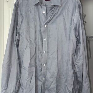 UNTUCKit Men's Light Gray Dress Shirt